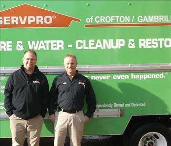 Jim Shuey & Chuck Dove, team member at SERVPRO of Crofton / Odenton / Severn